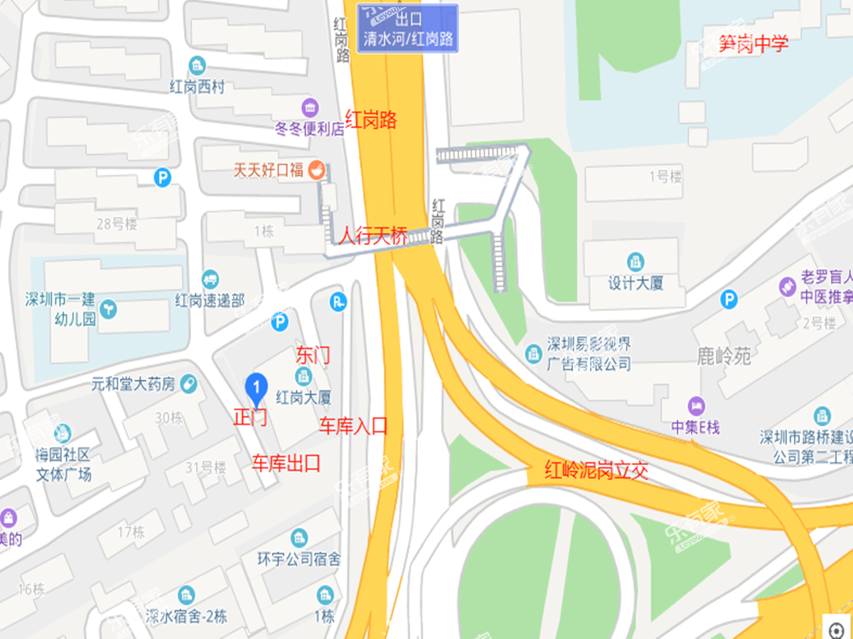 红岗大厦沙盘图