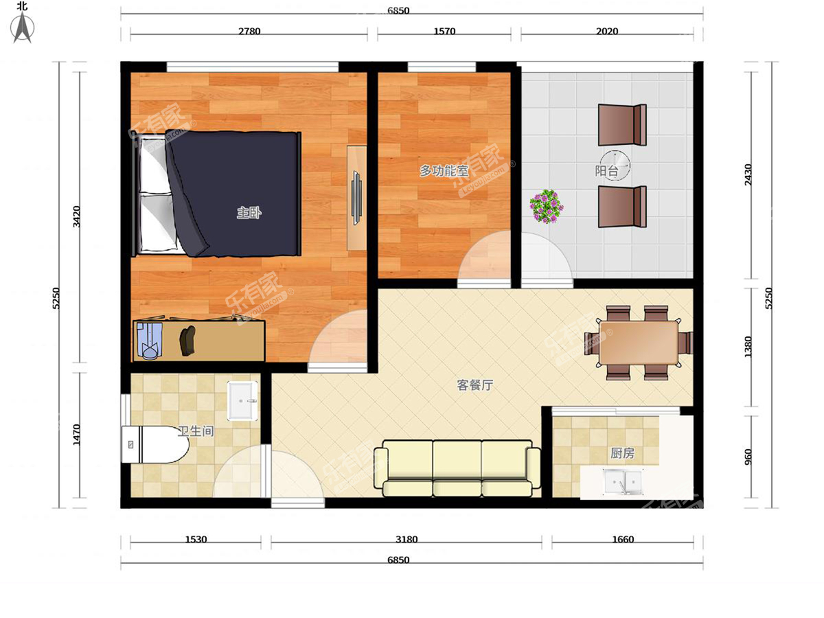 中洲商务公寓户型图