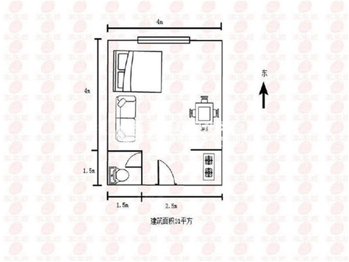 鸿运大楼户型图