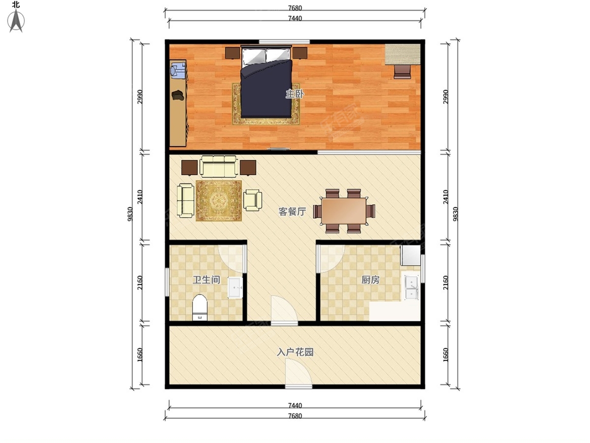 西江月花园户型图