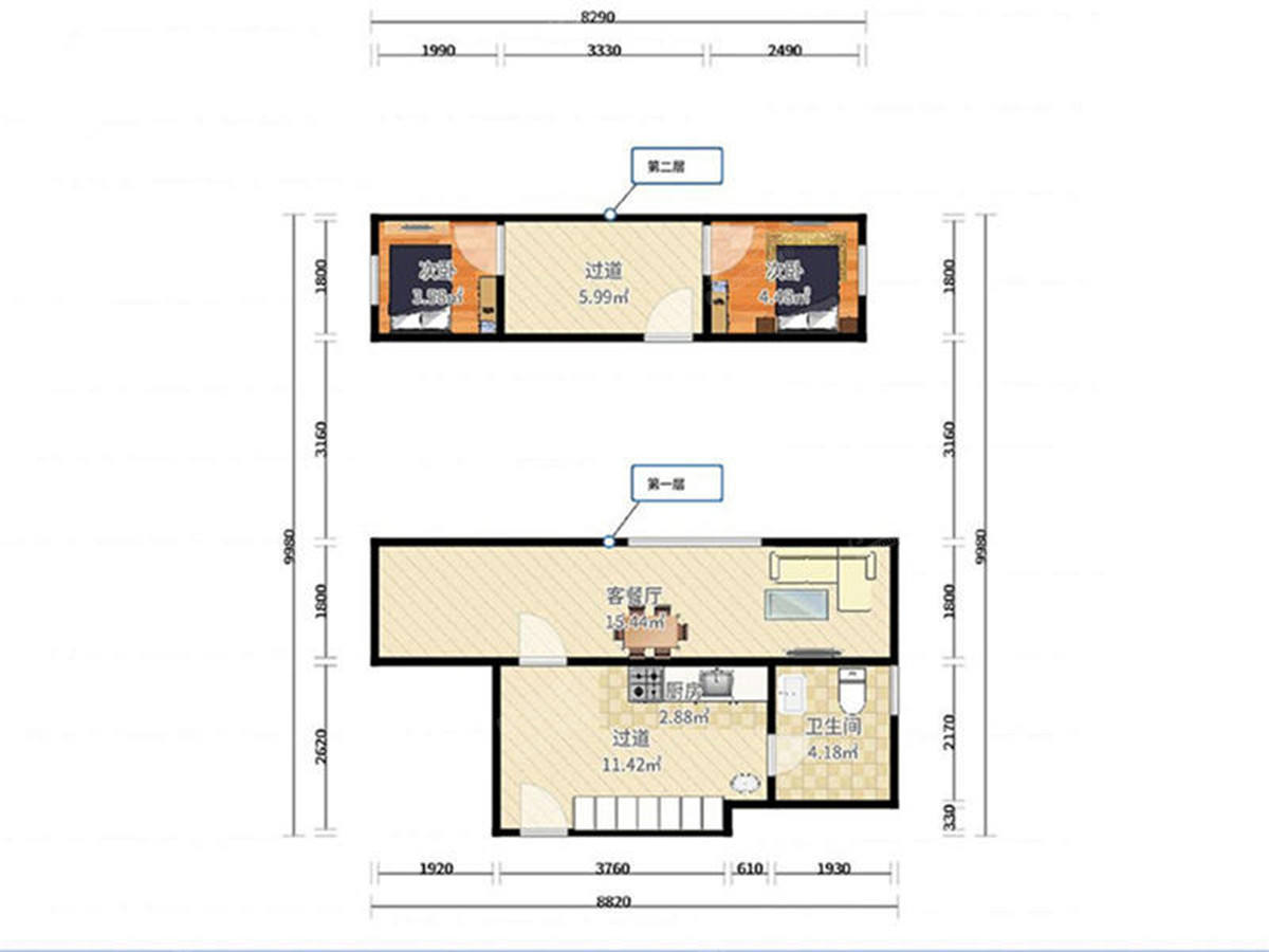 福滨新村 西 普装 3室 2厅 81.76m² 