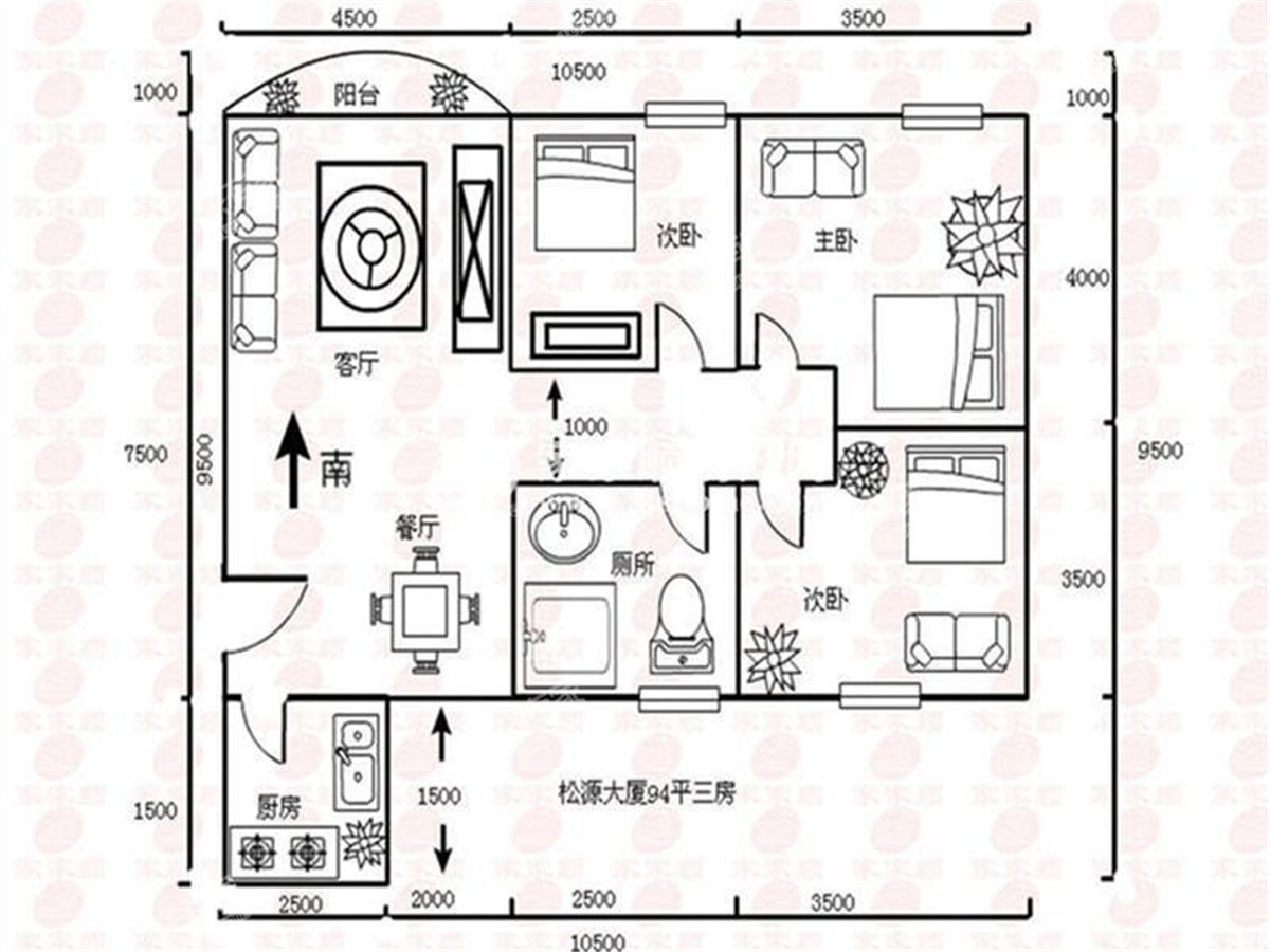 松源大厦户型图