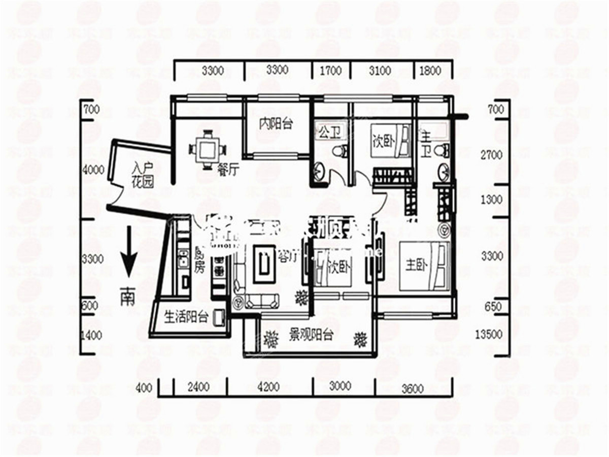 中信水岸城四期户型图