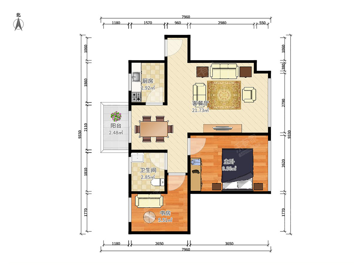 龙华地铁口五米阳光小二房出售