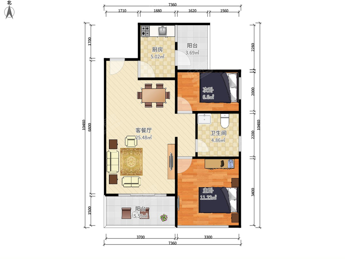 塘朗城广场（东区）户型图