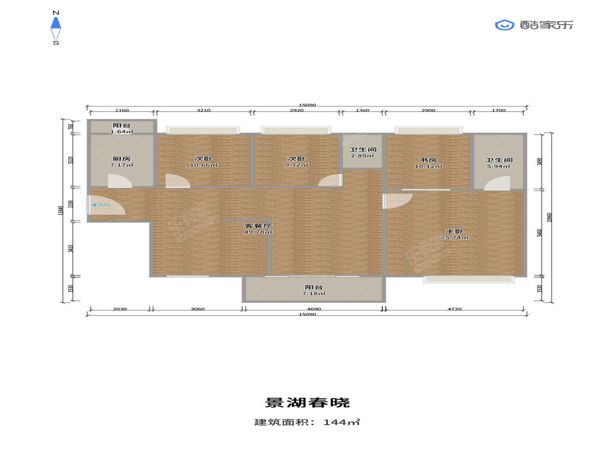 景湖春晓户型图