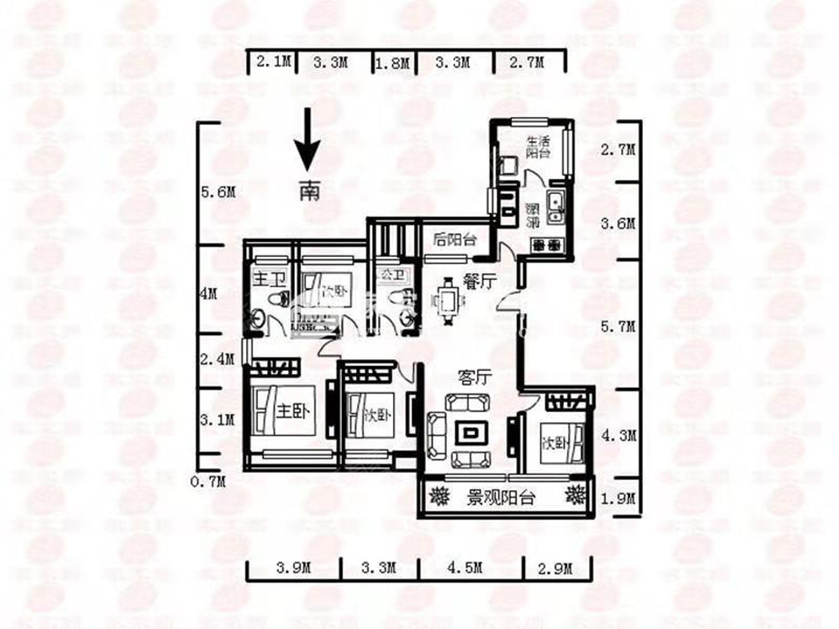 中信水岸城二期户型图
