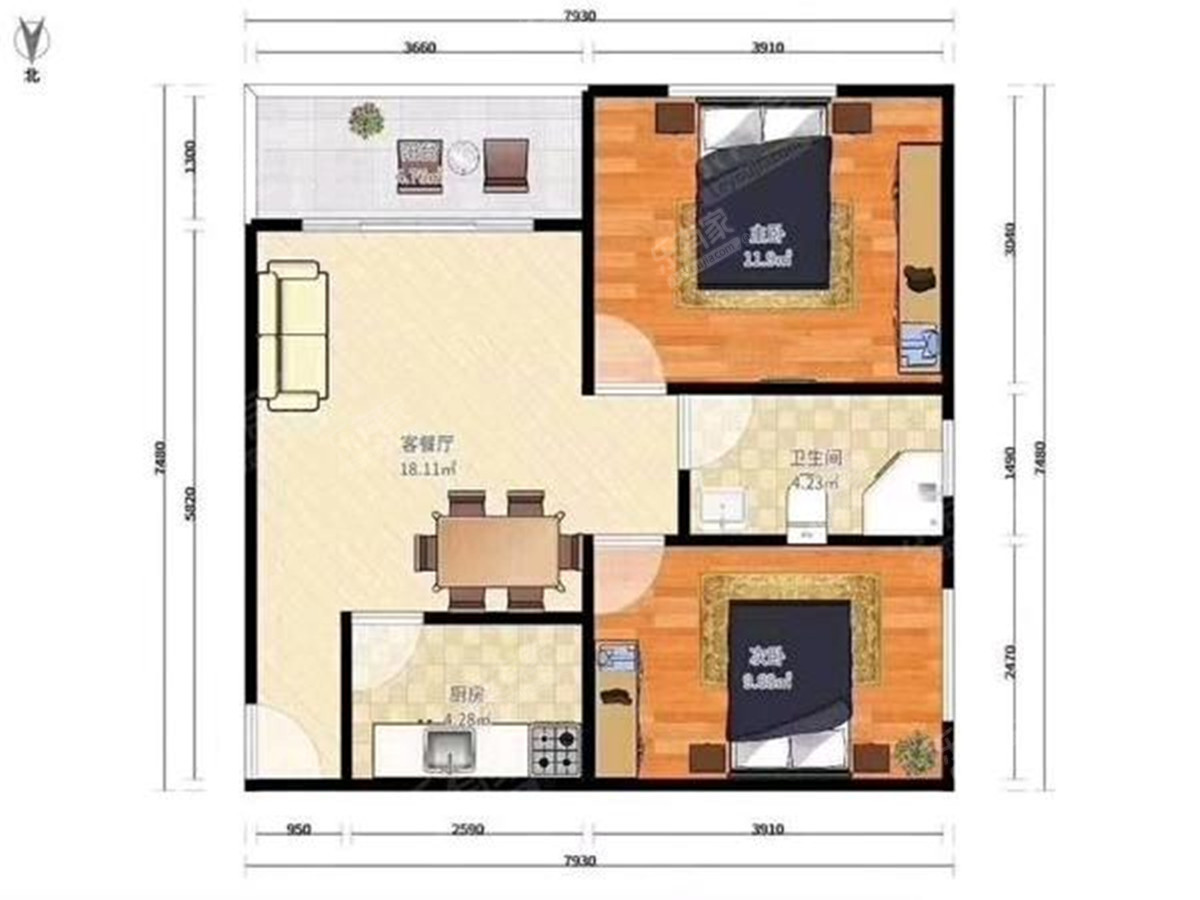 大冲新城花园户型图