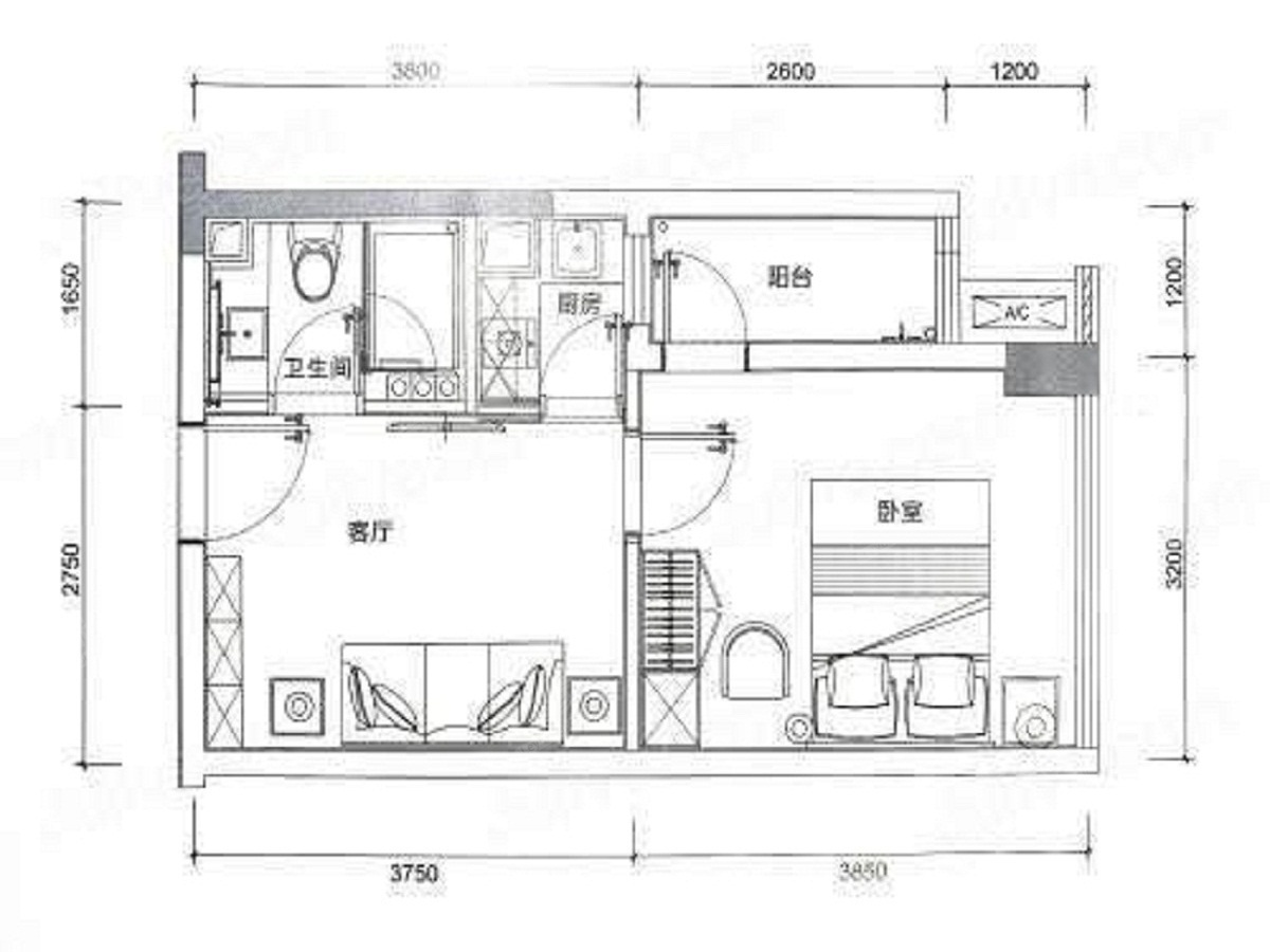 峰荟时代科技中心户型图