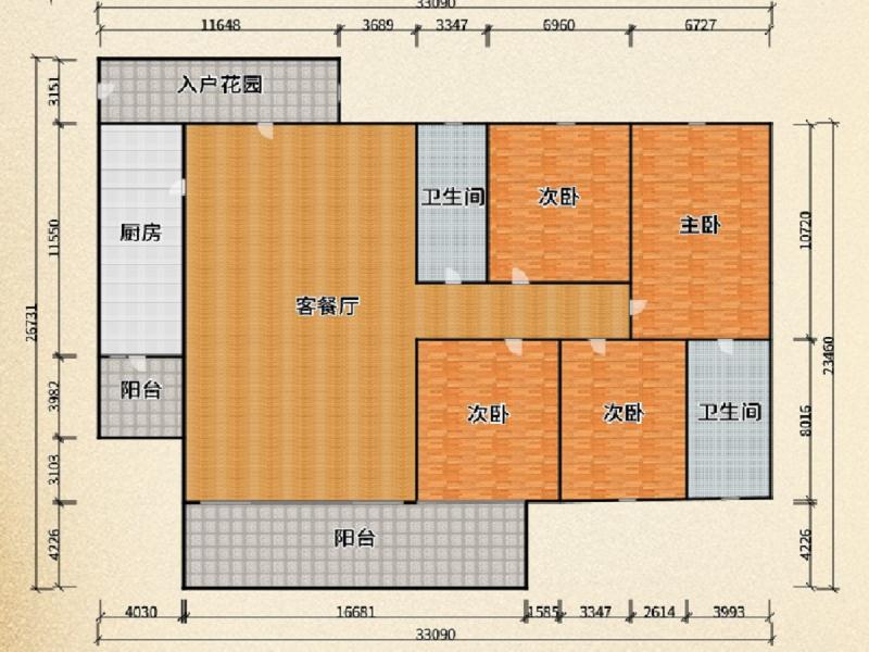 光大花園中海錦榕灣戶型圖