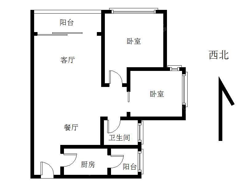 皇庭彩园精致的两房，视野好，通风采光佳