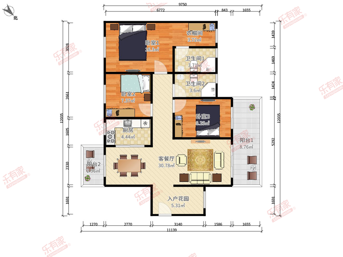 越秀星汇品峰户型图