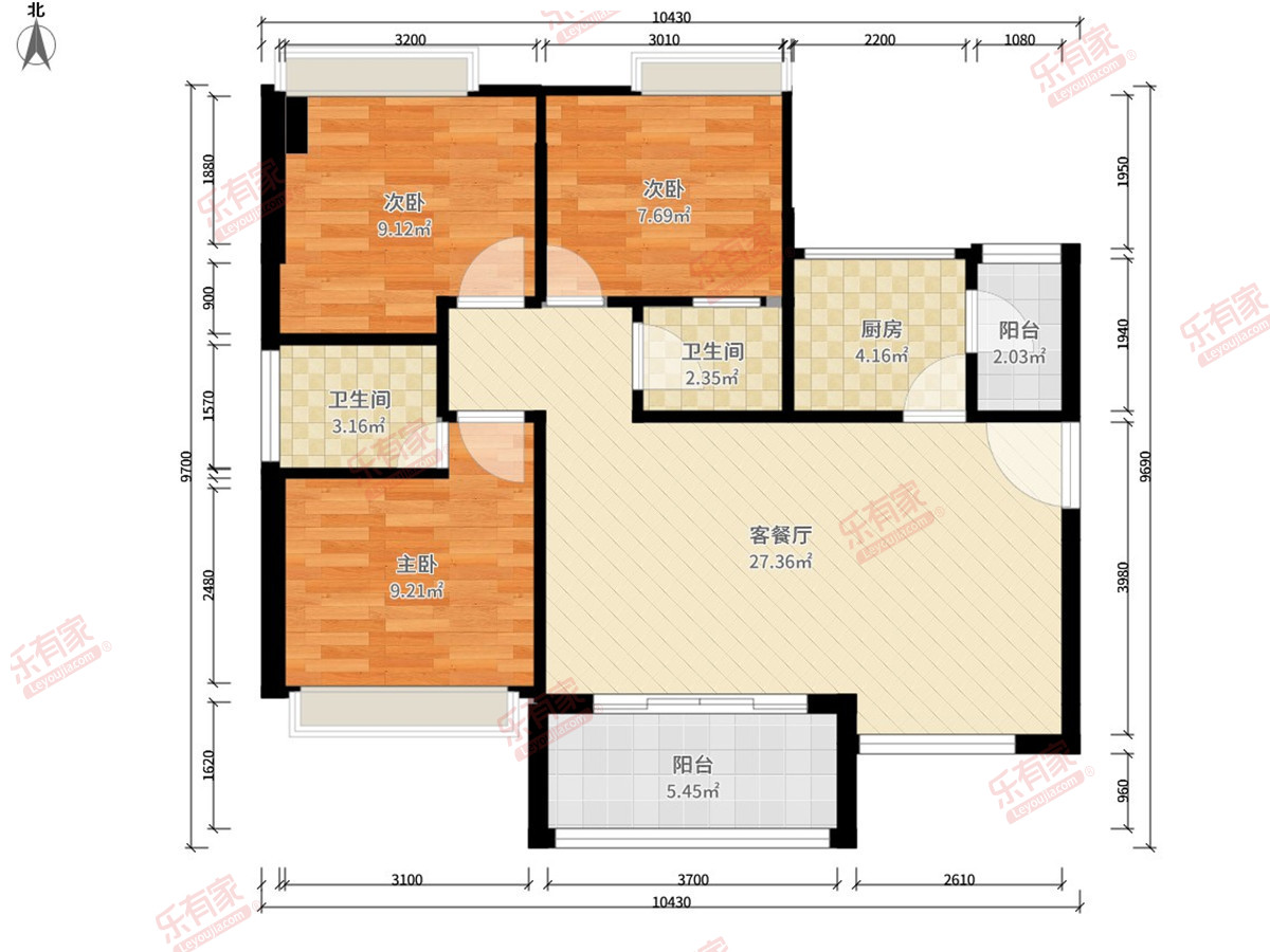 聚豪雅居户型图