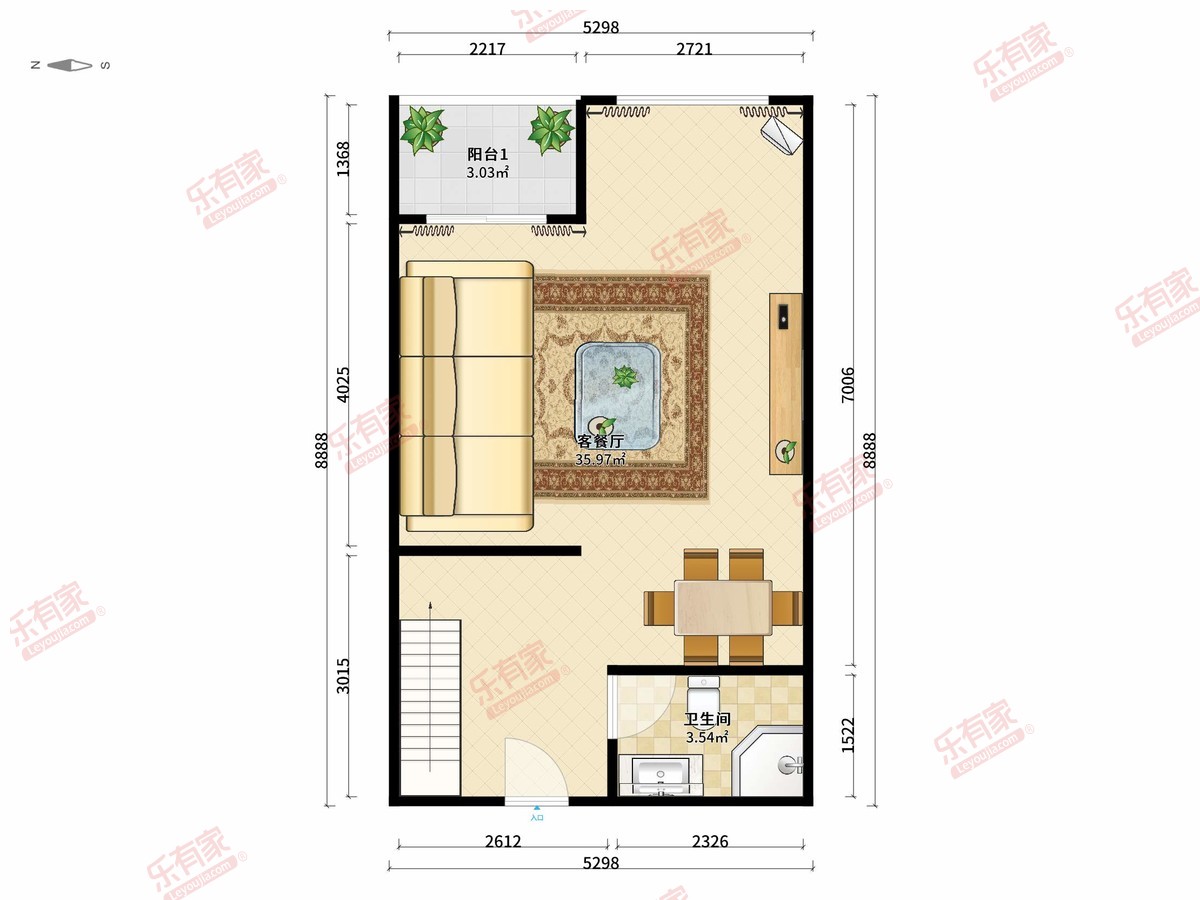 梅林双地铁口物业商住两用房全新装修公寓