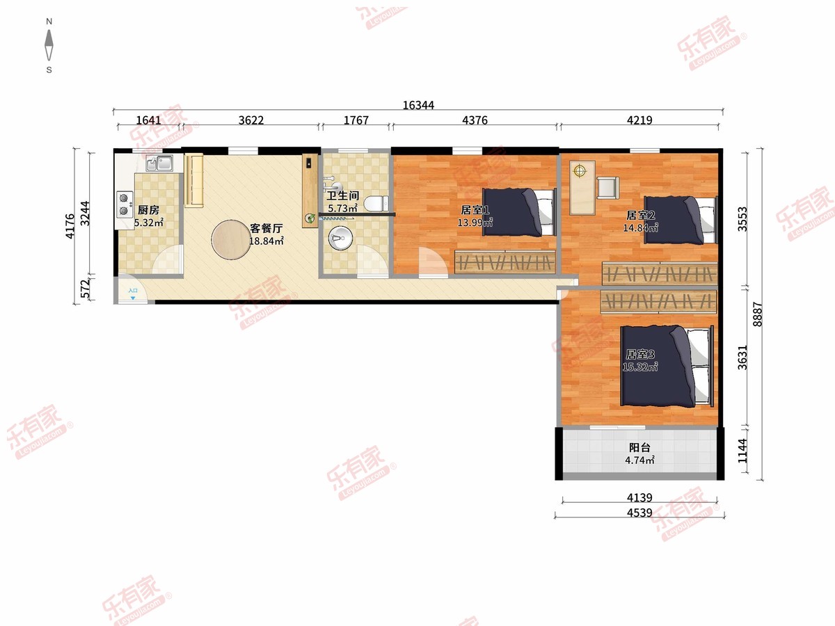 绿景苑港东名居一期户型图