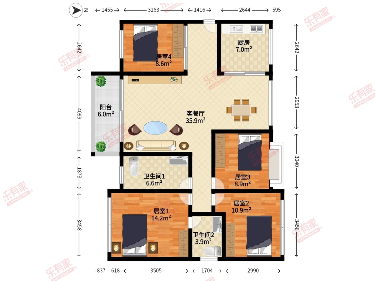 富康名城花园东区户型图