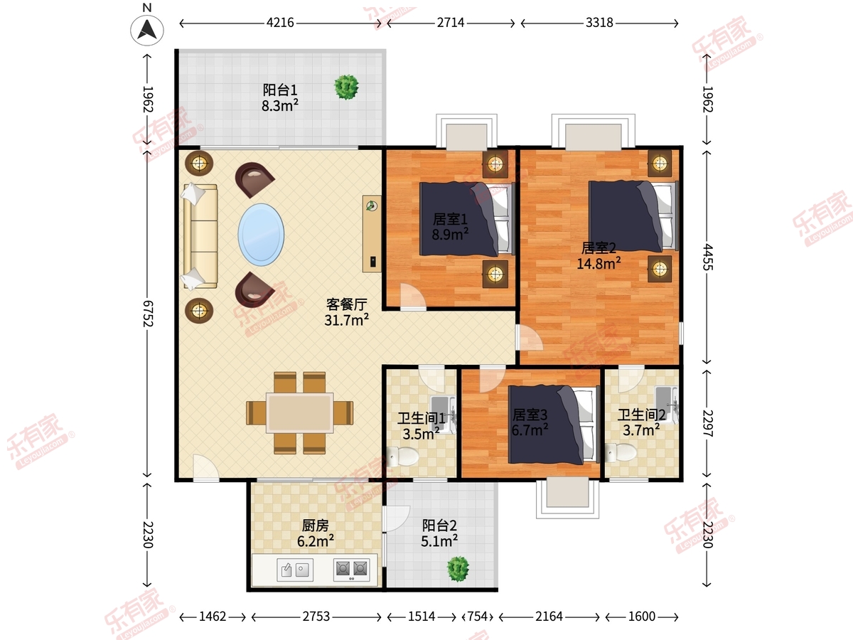 丽豪花园户型图