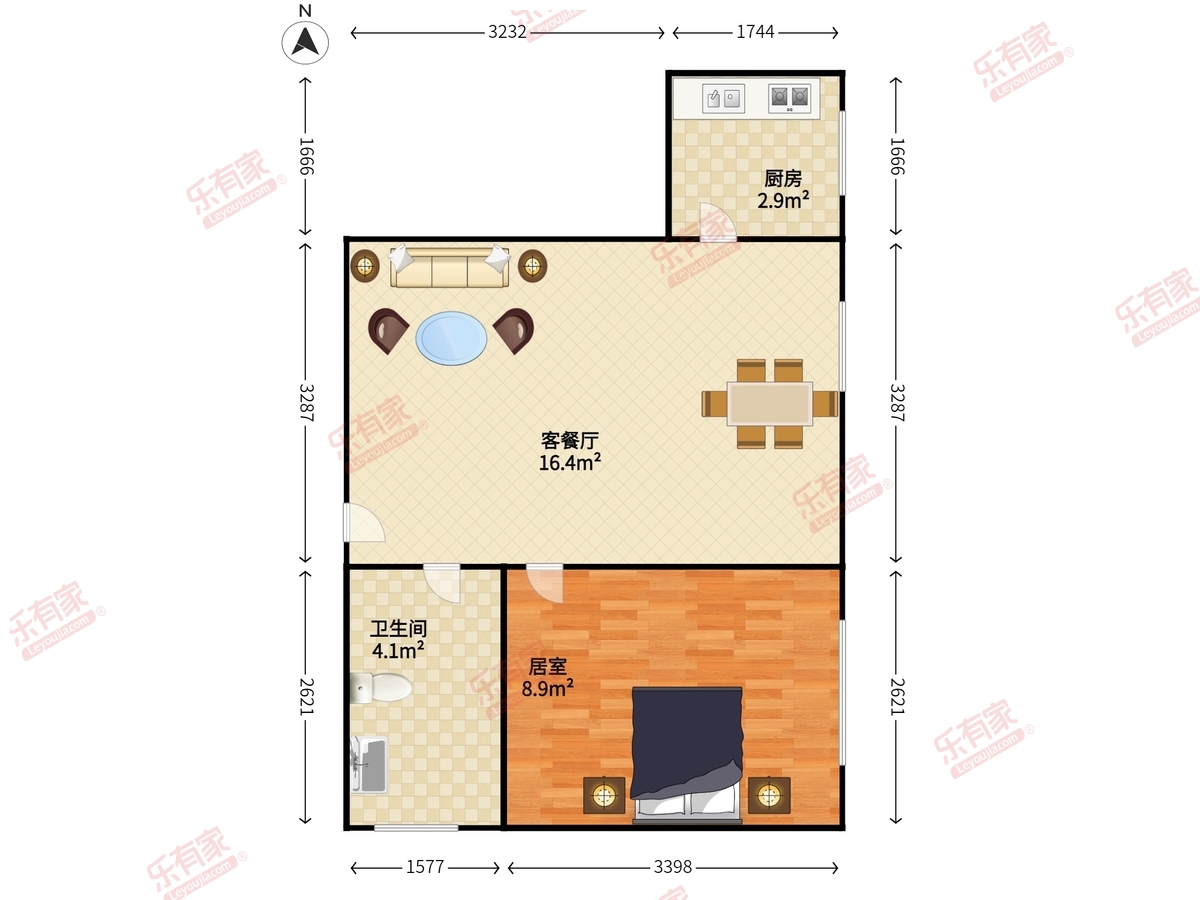 【东成花苑二手房_天河公园二手房】该房简约大方,采光好通风透气视野