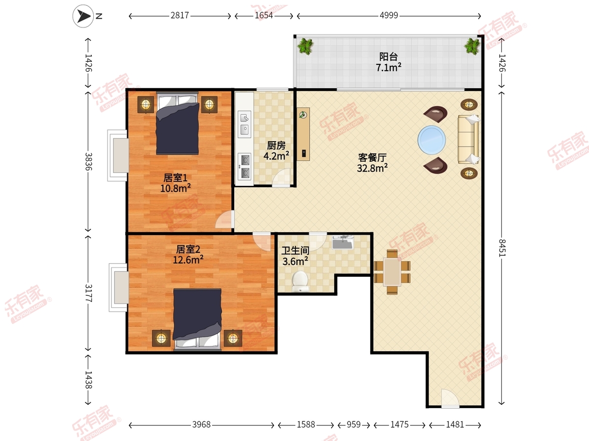 温馨品质小区，小区的绿化面积高