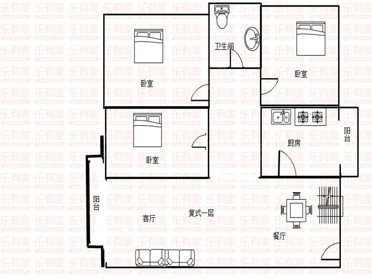 精装复式六房