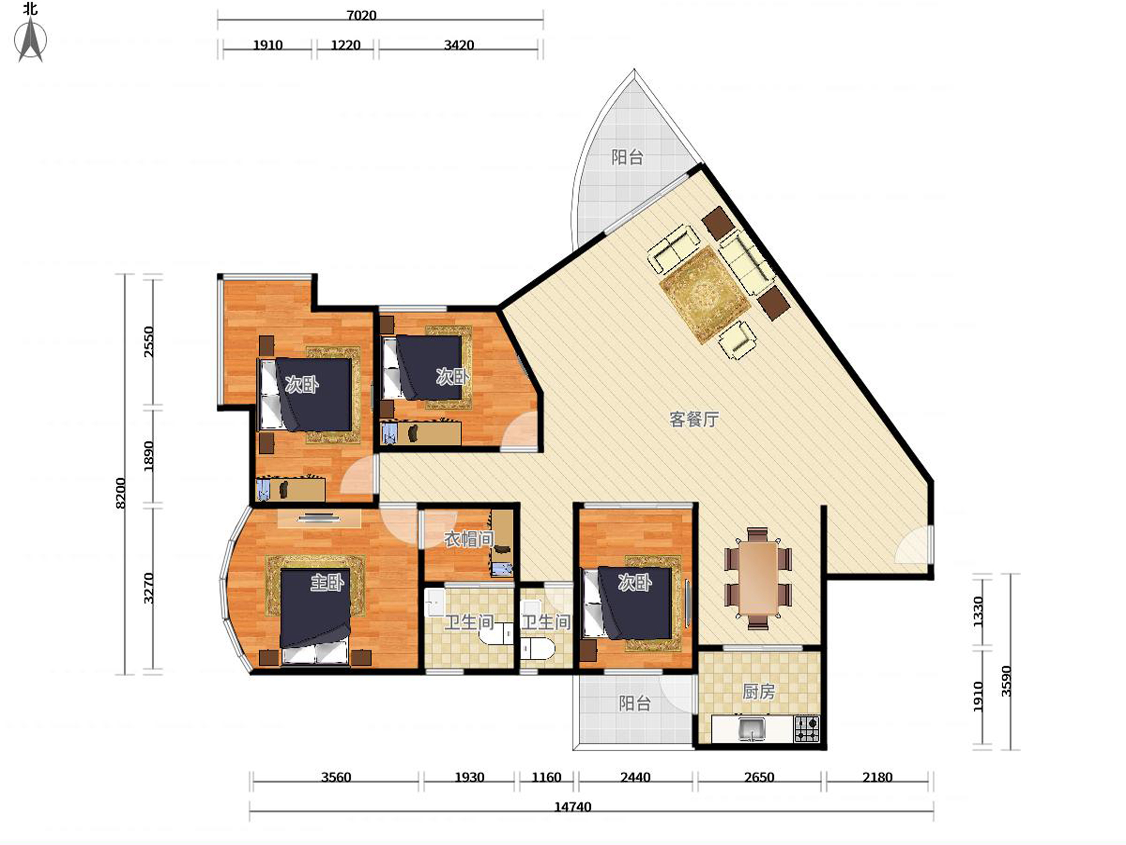 新浩城花园户型图