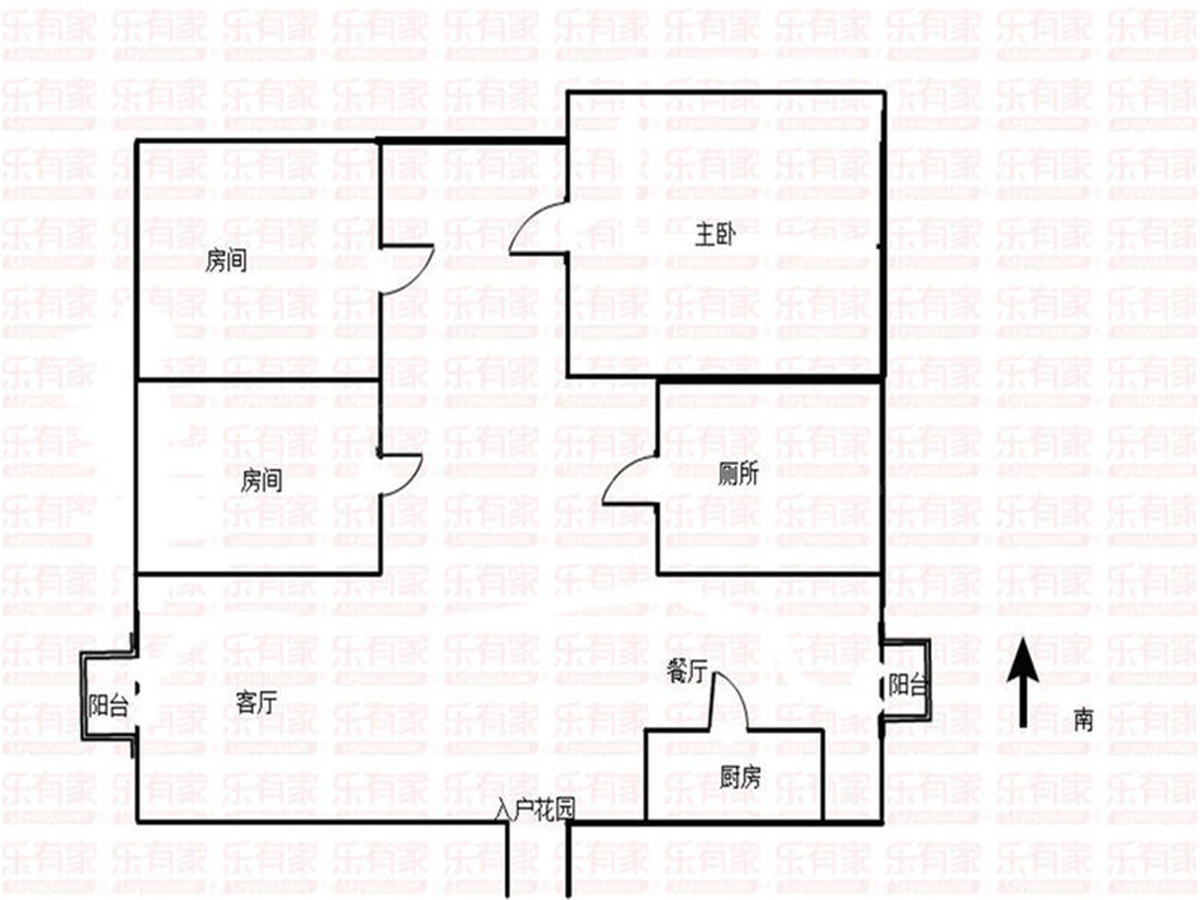 保利中景花园 3房2厅2卫 90㎡