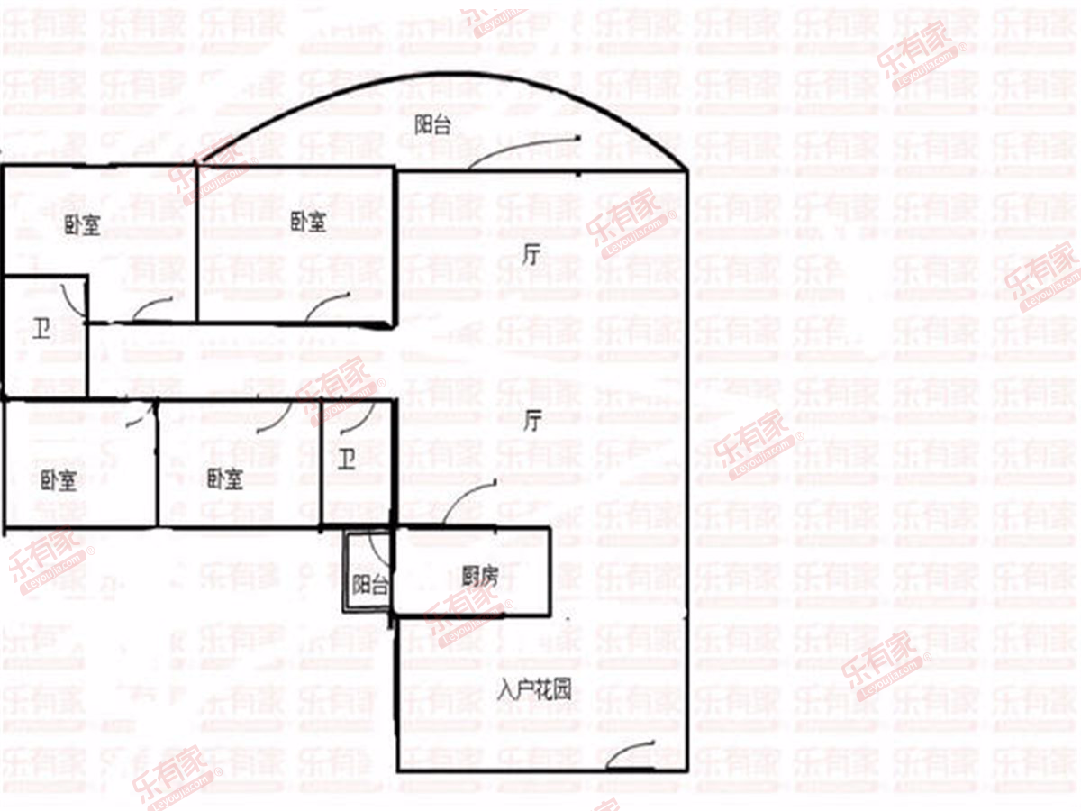 东湖花园九区毛坯四房