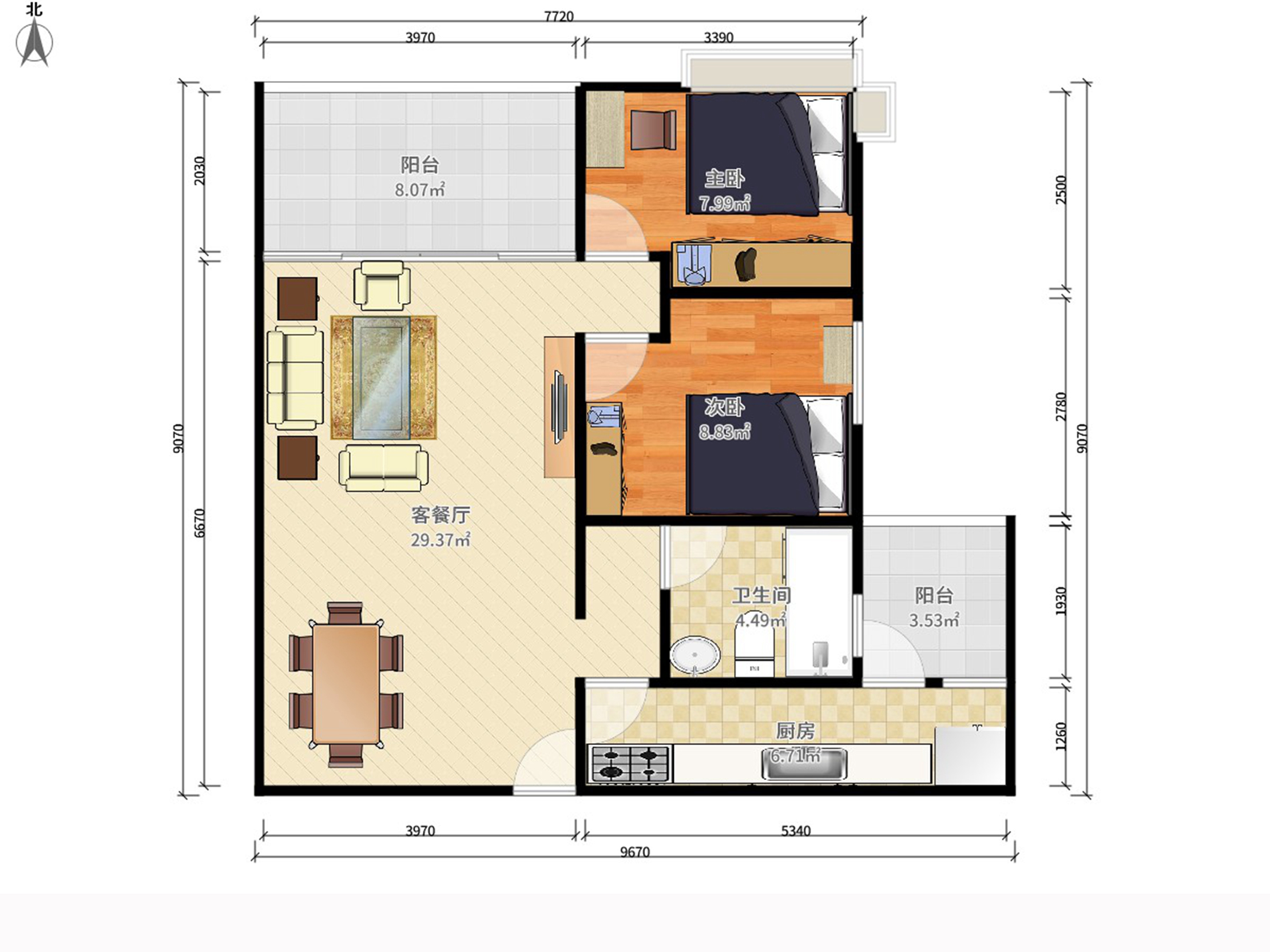 黄埔花园温馨两房诚心出售